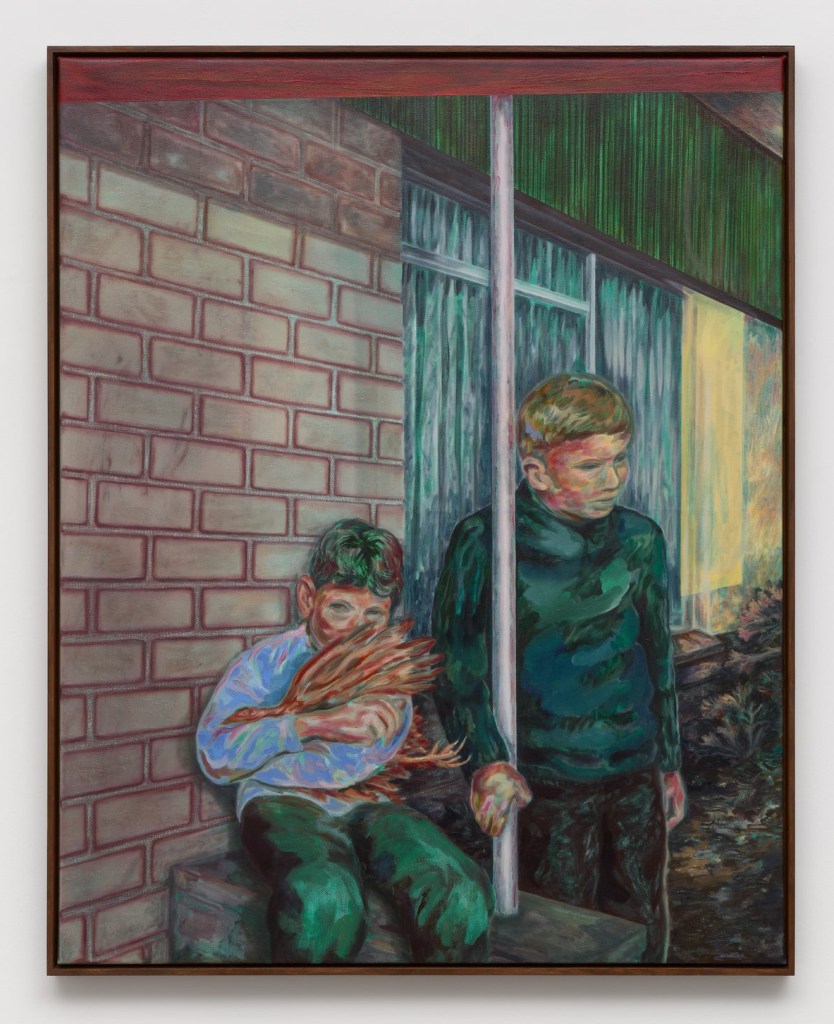 In Silent Alliance 2025 huile sur toile 100 x 80 cm