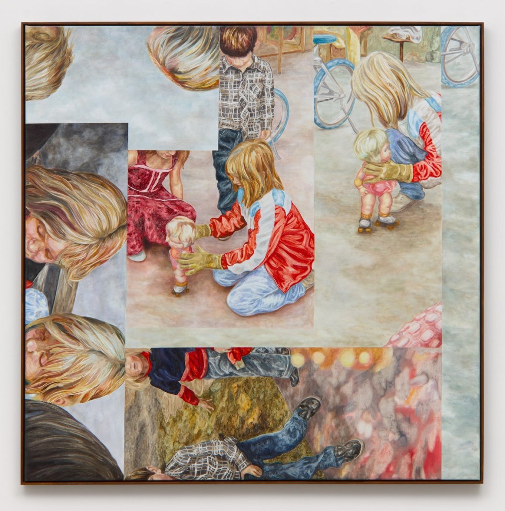 The Strategists 2023 huile sur toile 150 x 150 cm