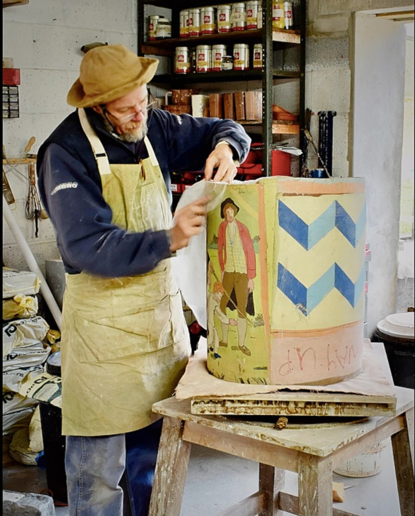 Philip Eglin in his ceramics studio © Canopy Collections