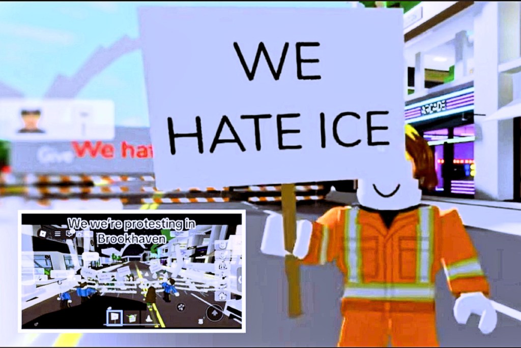 Manifestation "We hate ICE" Roblox